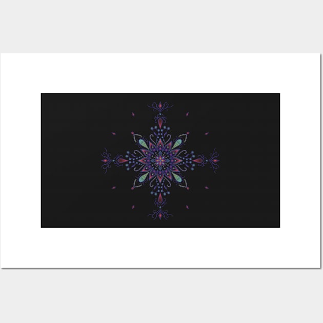 Pod Flower Mandala Wall Art by thatmacko